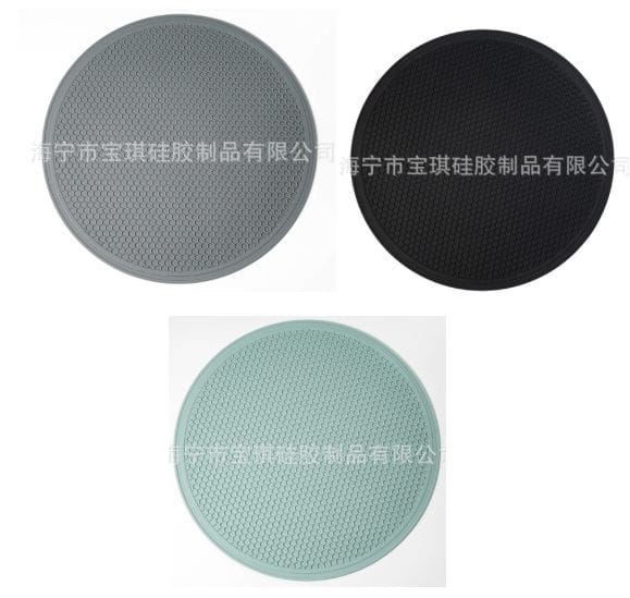 30CM Large Silicone Honeycomb Heat - Resistant Placemat – Non - Slip Kitchen Table Mat, Draining Pad & Pot Holder - WASENAT